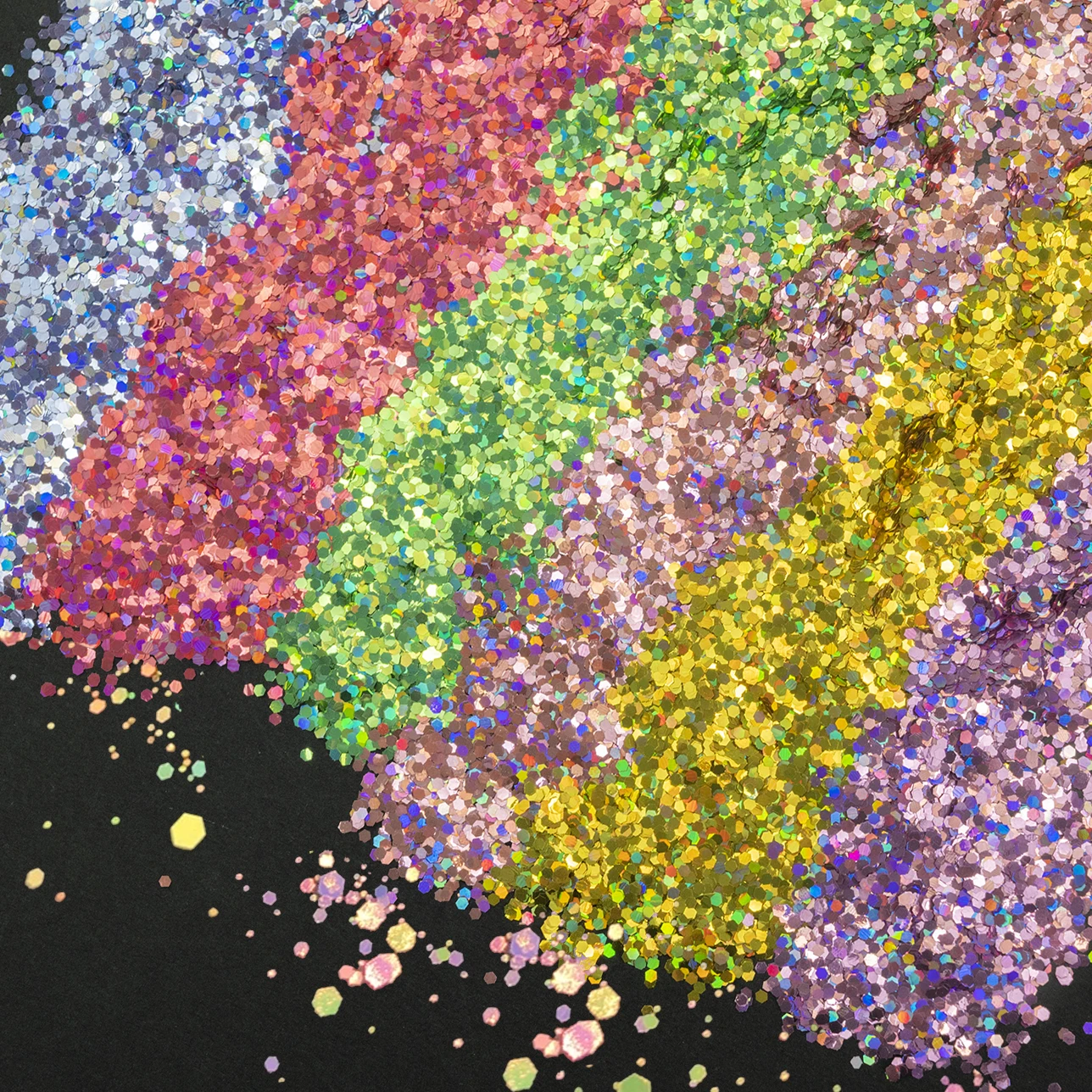 High Quality Fine Holographic Polyester Loose Fine Rainbow Glitter