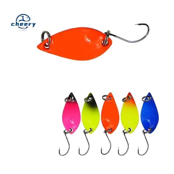 CHEERY SP214 3cm 2.6g Metal Spinner Baits Spoon Fishing Lures with Single Hook for Ocean Boat & Fly Fishing – Metal Jig – view 2