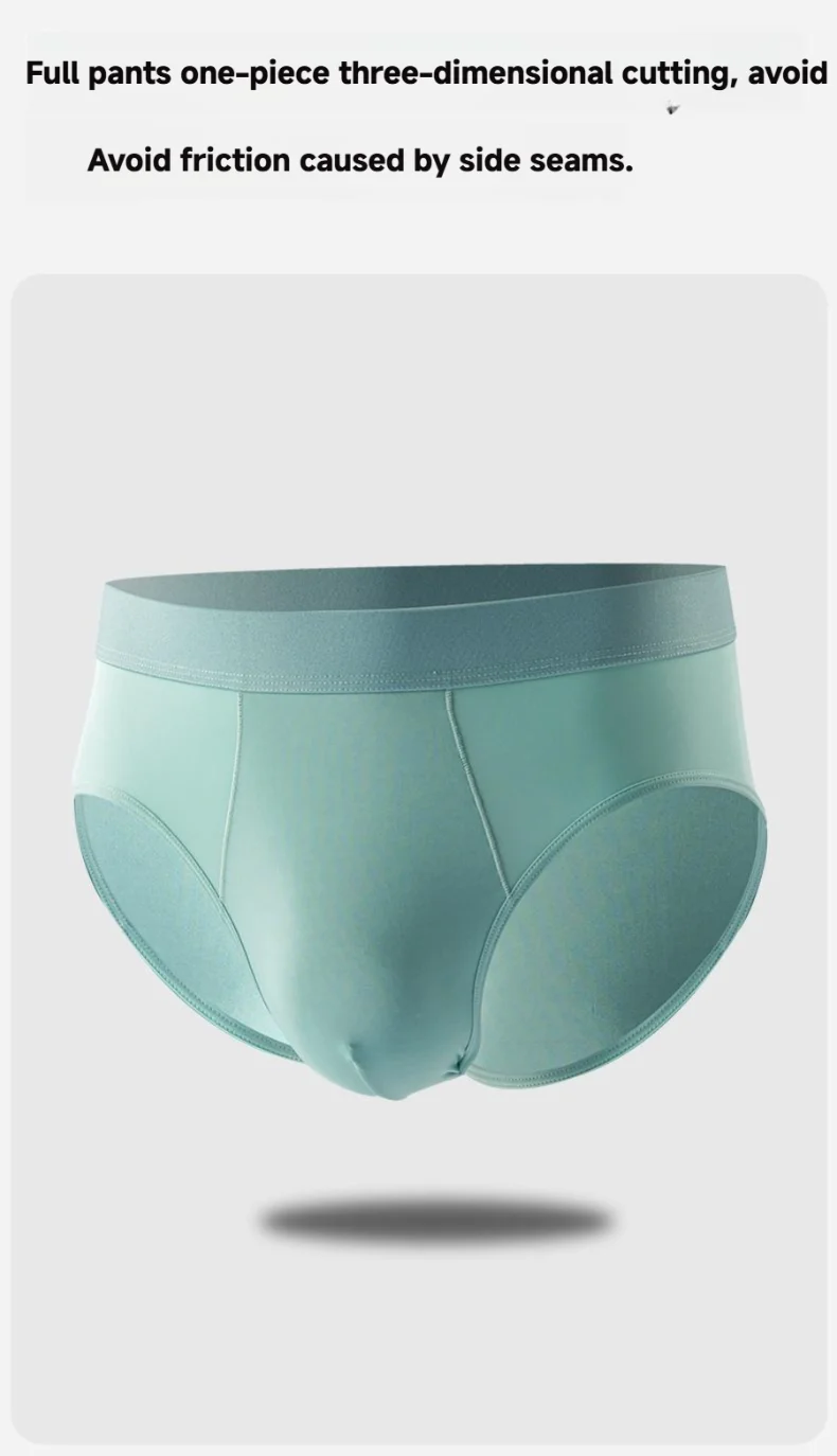 New Arrival Men's Underwear Breathable  Antibacterial Ice Silk Men's Briefs Nylon Men's Underpants Custom OEM Supplier