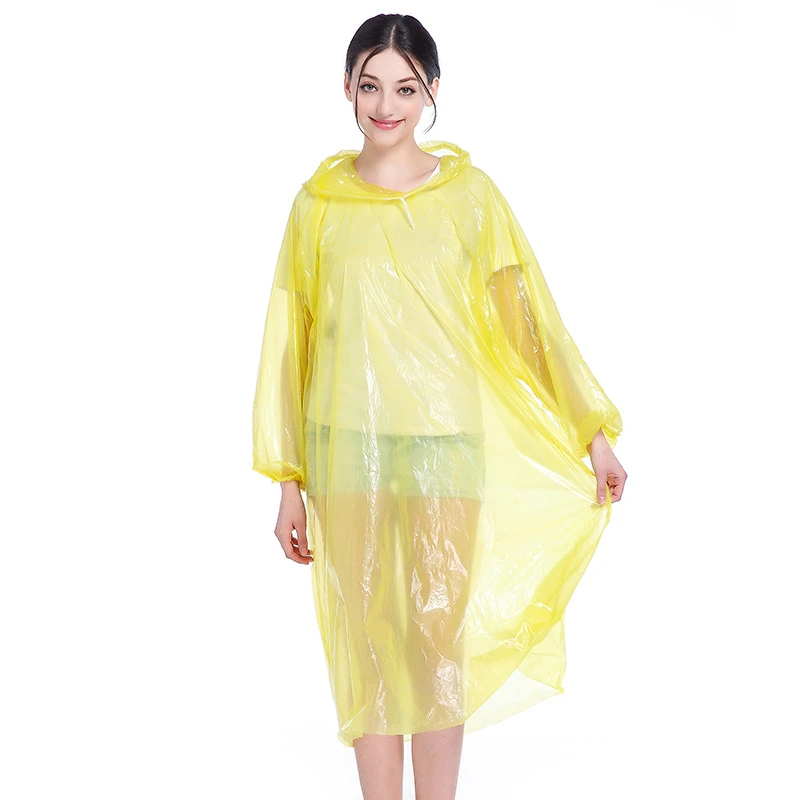 Pullover Style 50g Adult Disposable Raincoat New Material Outdoor Rain ...