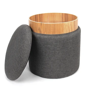 Nordic Luxury Ottoman Living Room Pouffe Best Quality Fabric Stool for Bedroom Velvet Ottoman Puff Pouf