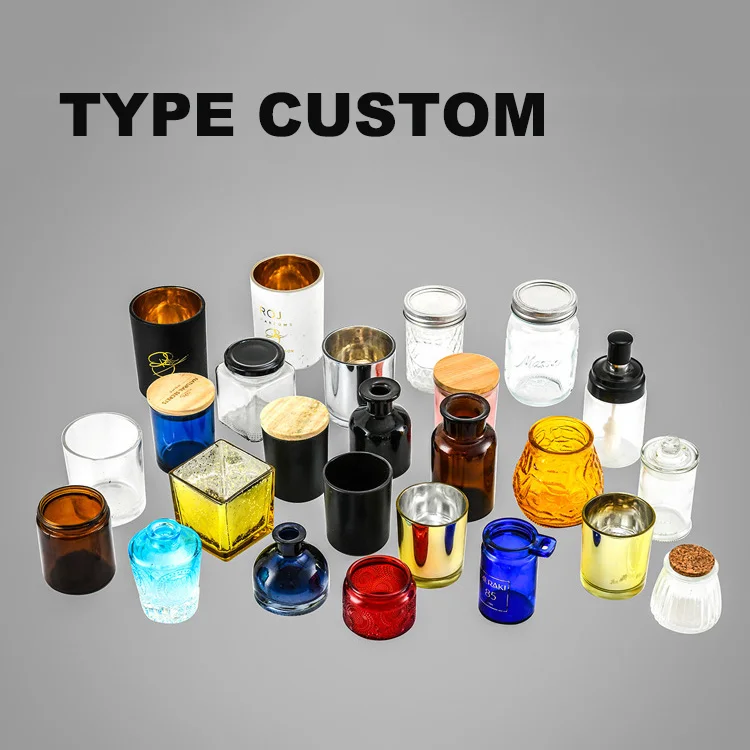 Empty Custom Tea Light Container Envases Para Velas Matt Black Jar