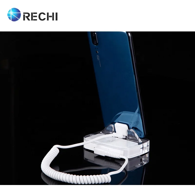 RECHI Retail Merchandising Display Security System for Cell Phone Anti-theft Display Security Display Stand Holder Protex HT03