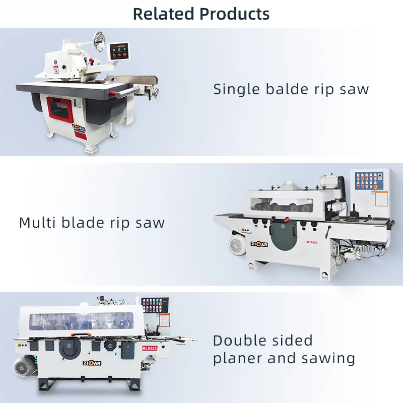ZICAR Automatic Planer and Moulder for Photo Frame Four Side Planer Moulder 4 Face Wood Planing Molder Machine