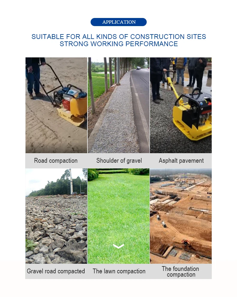 Высококлассный 9HP гидравлический плитный уплотнитель бензиновый/дизельный автоматический дорожный вибратор для почвы