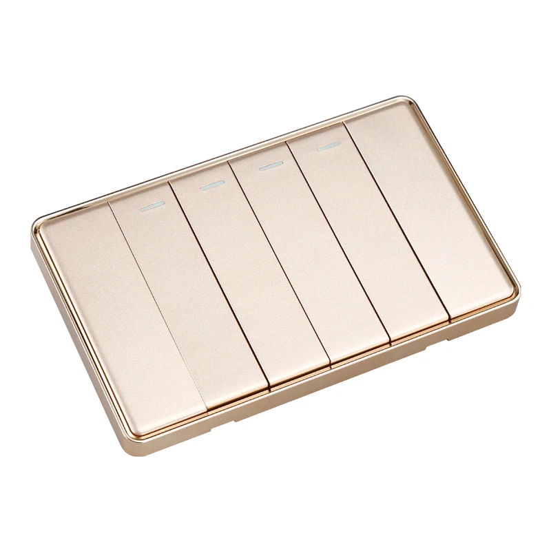 Modern Design Electrical Wall Sockets and Switches for Home Hotel 16A US Standard Switch