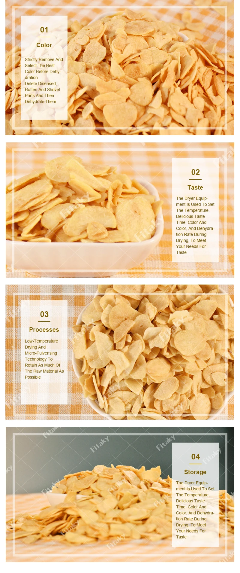 Good Quality Fried Garlic Flakes Wholesale Vegetable Chips With Nice
