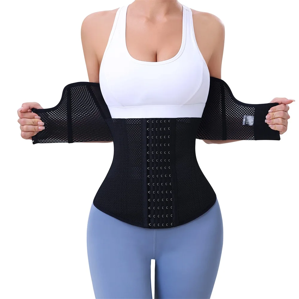 Tummy Control Shaper Waist Trainer Shaperwear Waist Cincher Trimmer Belt Double Trimmer Shaping Wrap Girdle Full Body Corset manufacture