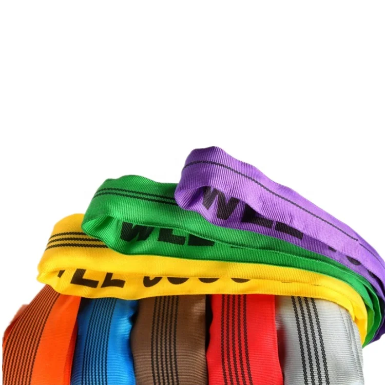2T round Sling Soft Polyester Endless Lifting Belt