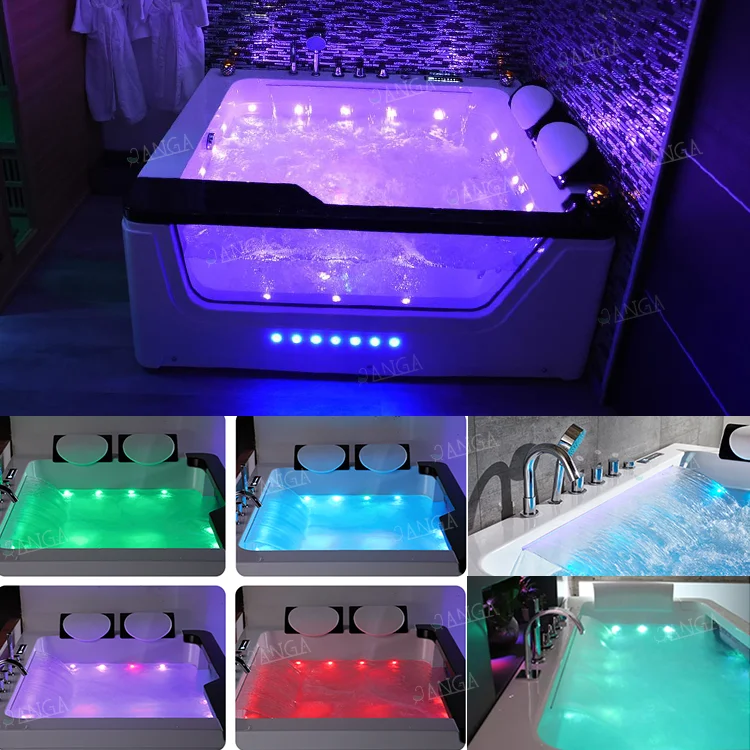 Jacuzzier with Small Waterfall for 1 Person Portable Bathtub for Adult Massage Tub with Jaguzzy for Indoor Tubs