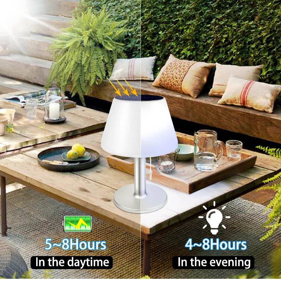 Outdoor Waterproof Indoor Family Restaurant Hotel Solar Lighting Rechargeable Eye Lamp