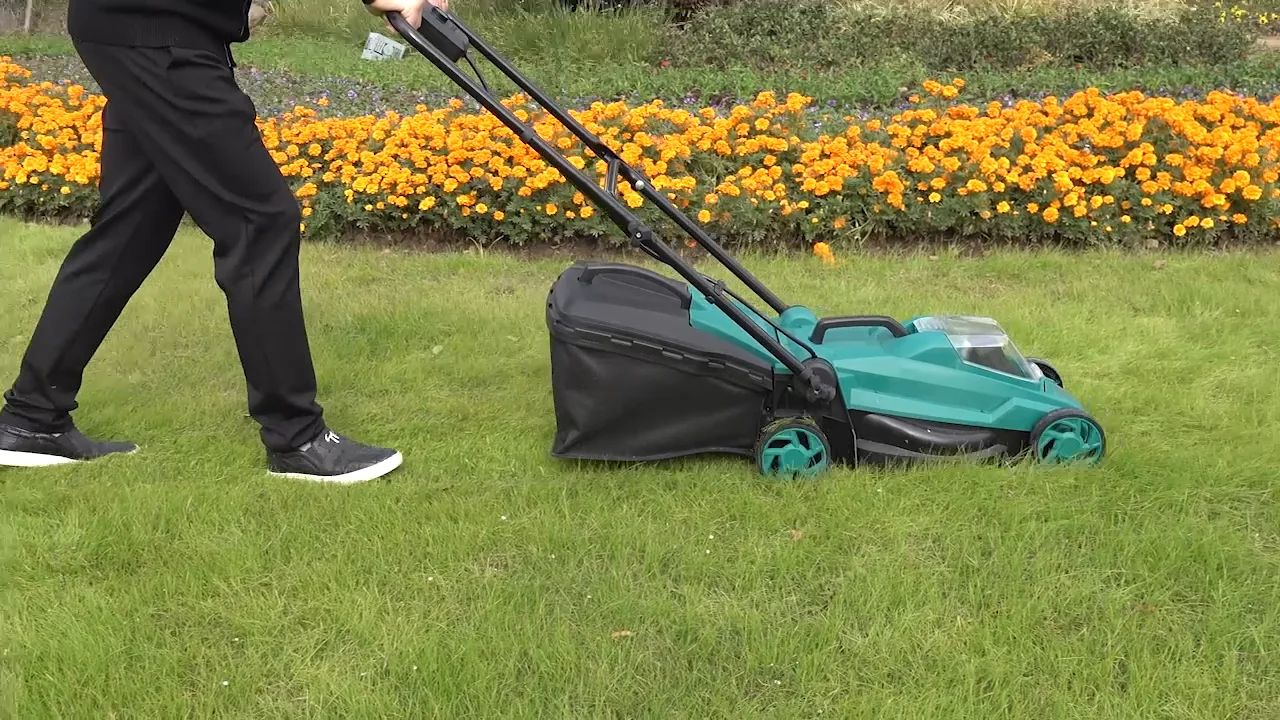 Height Adjustable Handles Quick Disconnect Mower Small Quiet Lawn Mower