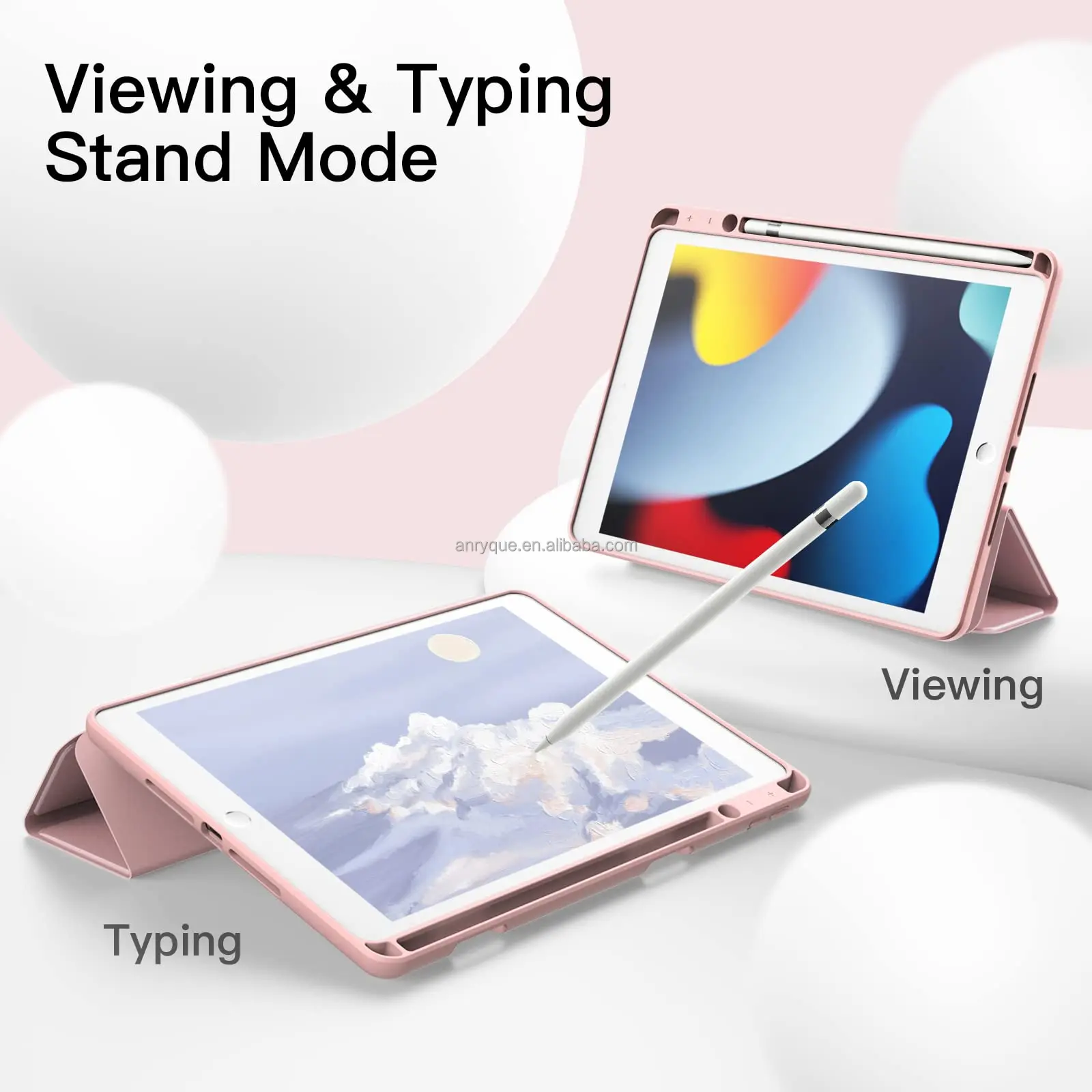 Ipad Case with Apple Pencil Holder - Slim & Durable Cover