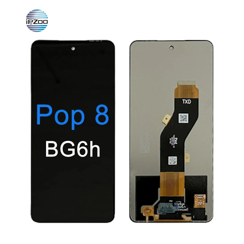 Mobile Phone LCDs for Tecno Pop 8 BG6 Lcd Screen Replacement for Tecno Pop 8 Display for Tecno Pop 8 Lcd Touch Screen Wholesale