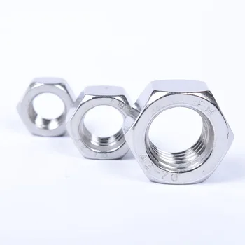 Manufacturer's Carbon Steel Hex Bolts Nuts Fastener M2 Nut & Hexagon Stainless Steel Nuts M25/M30/M33/M46/M90 with Hex Head