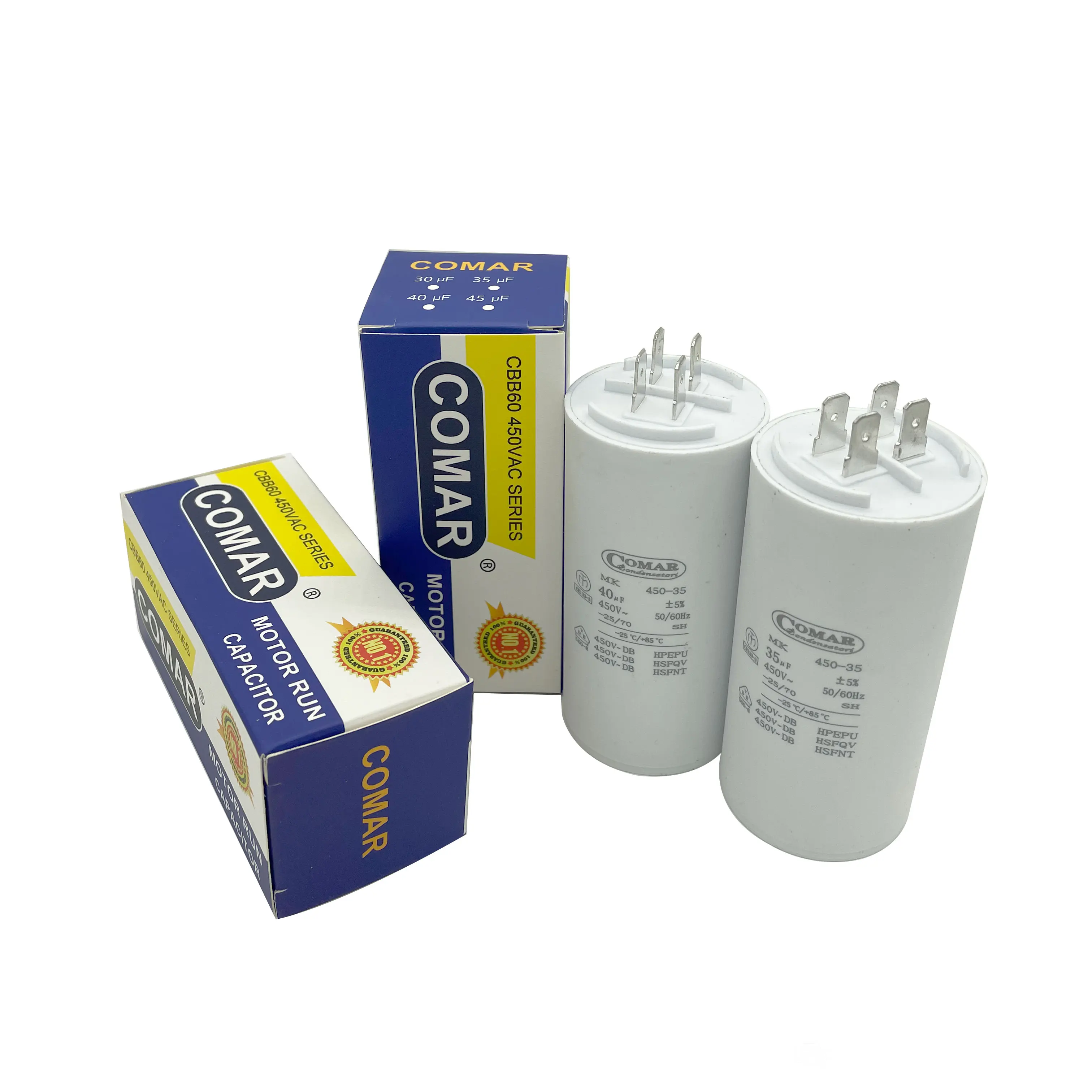 Factory Price Sh Home AC Compressor COMAR Capacitor for Sale (CBB60)