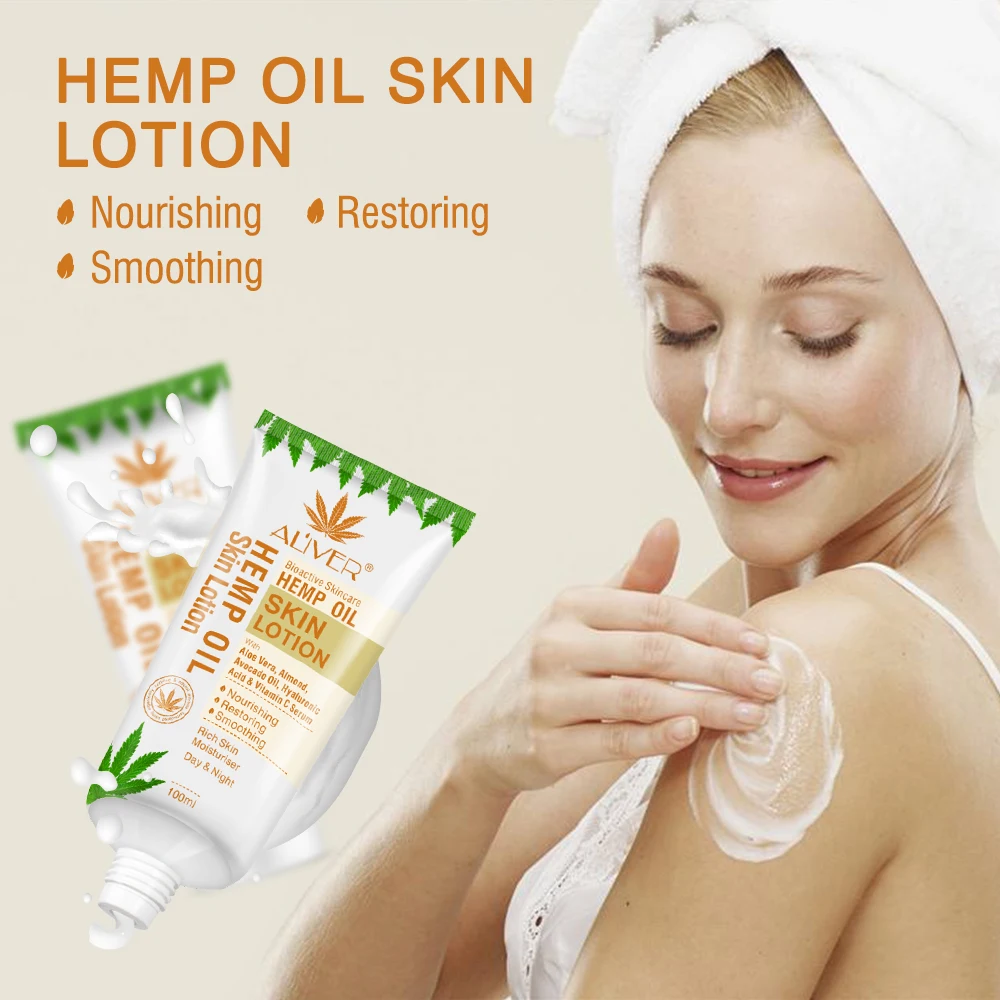 Aliver Hemp Lotion Hemp Seed Oil Dry Skin
