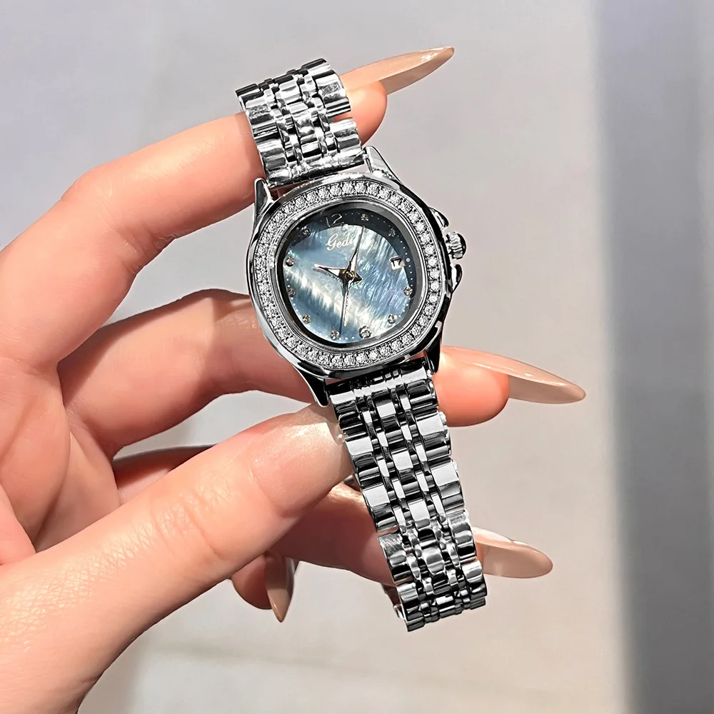 Oval Diamond Quartz Women's Watch OM-408363