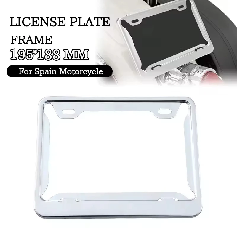 Custom Sublimation Carbon Fiber License Plate Bracket Holder Frame Motorcycle Metal License Plate Frame