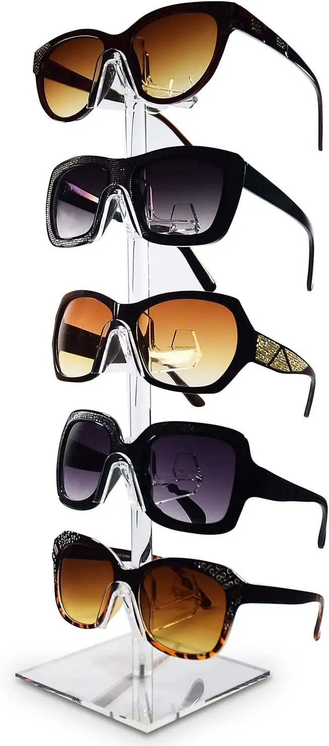 Acrylic Eyeglasses Frame Riser Display Stand Sunglasses Rack Sunglasses ...