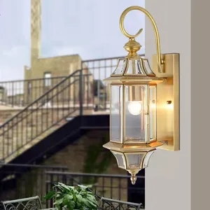 Nordic Style Retro Sconces Lights Waterproof Stairs Corner Classic Outdoor Garden Led Wall Lamps
