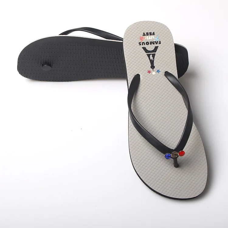 Summer Outdoor Non-slip Rubber Flip-flops Fashion Personality Beach Slippers with High Quality