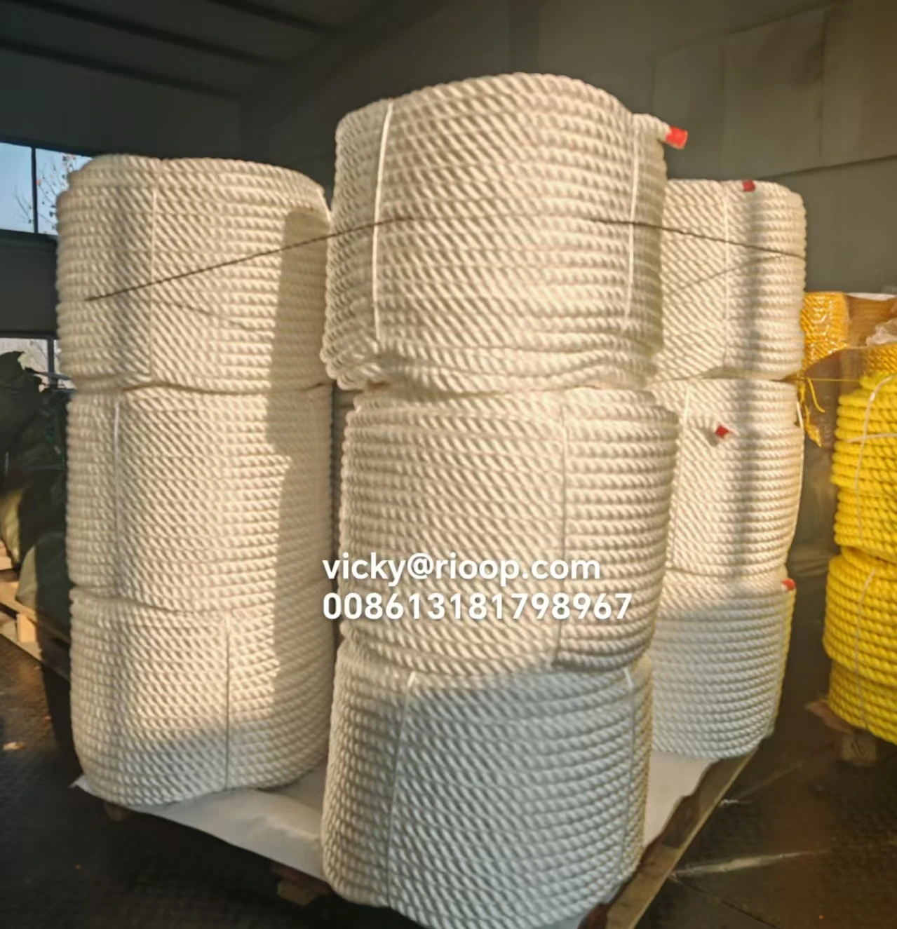 High Tenacity Nylon Polyester Fiber Braid Rope with Round Pattern Flexible and UV Resistant for Construction Use
