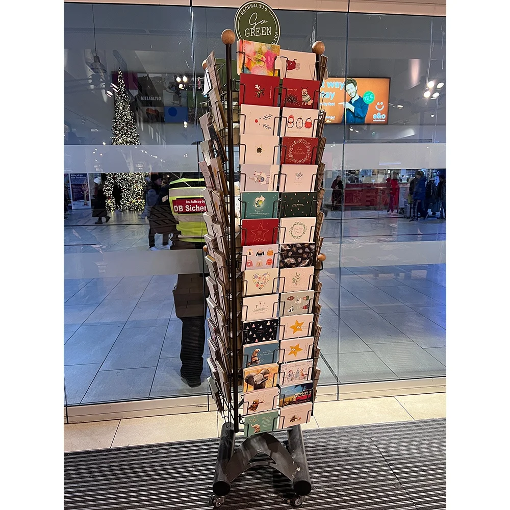 Retail Store Calendar Brochure Book Postcard Display Rack Metal ...