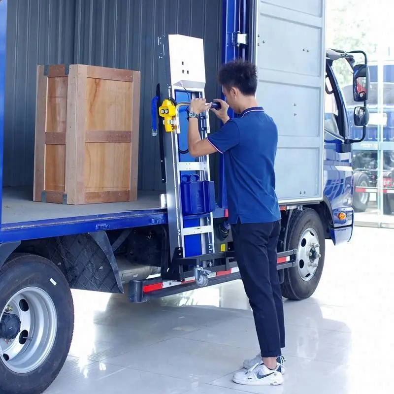 Manual Fork Lift Lithium Forklift Hand Pallet Battery Folklift Folding Small Jack Cargo Stacker Electric Automatic Lifting