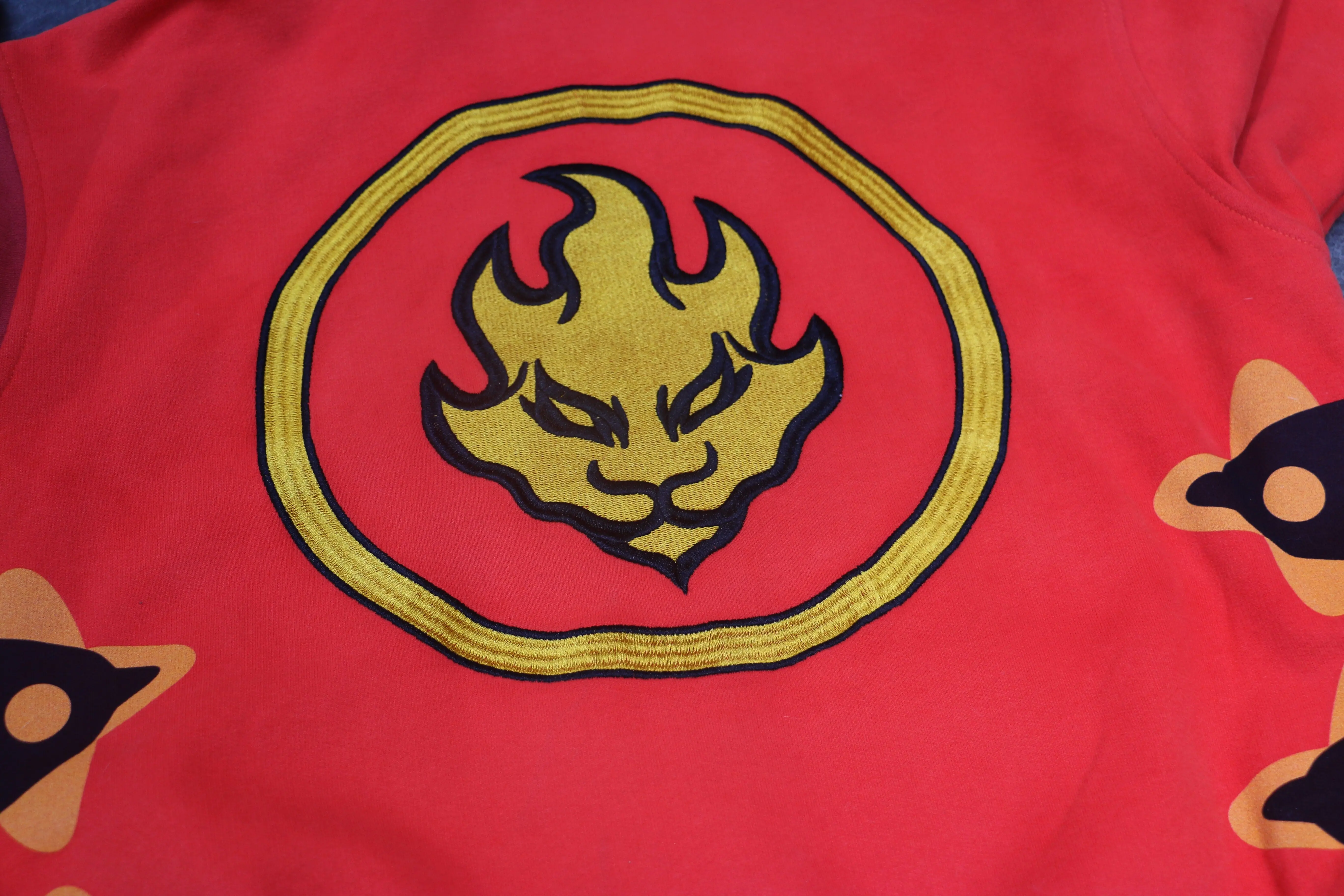 Custom Logo Embroidered Cotton Ninja Hoodie - Zip-Up, DTG Printed