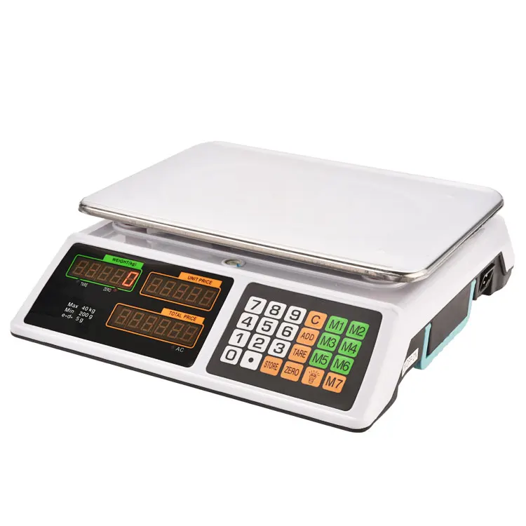 Digital Electronic Price Scale Weighing Scales Supermarket Pricing Weighing Scale