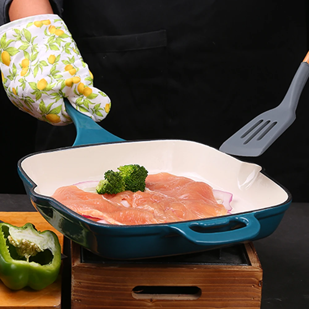 Custom Preseasoned Non Stick Cast Iron Enamel Cooking Pots Casserole