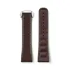 Dark brown+silver buckle