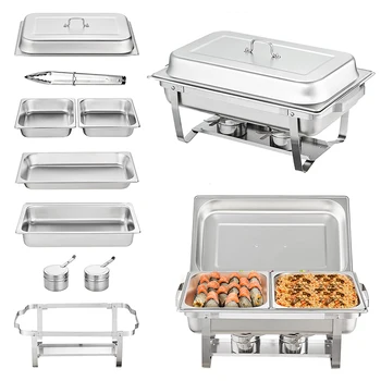 Chaffing Pour Cheffing Dishes Stainless Steel Buffet Serving ...