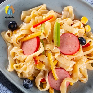 Fresh Oat & Konjac Tagliatelle Keto-Friendly Halal Certified Shirataki Noodles Low GI Instant Pasta in Box/Bag Packaging