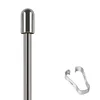 silver 1 tip + 1 clip