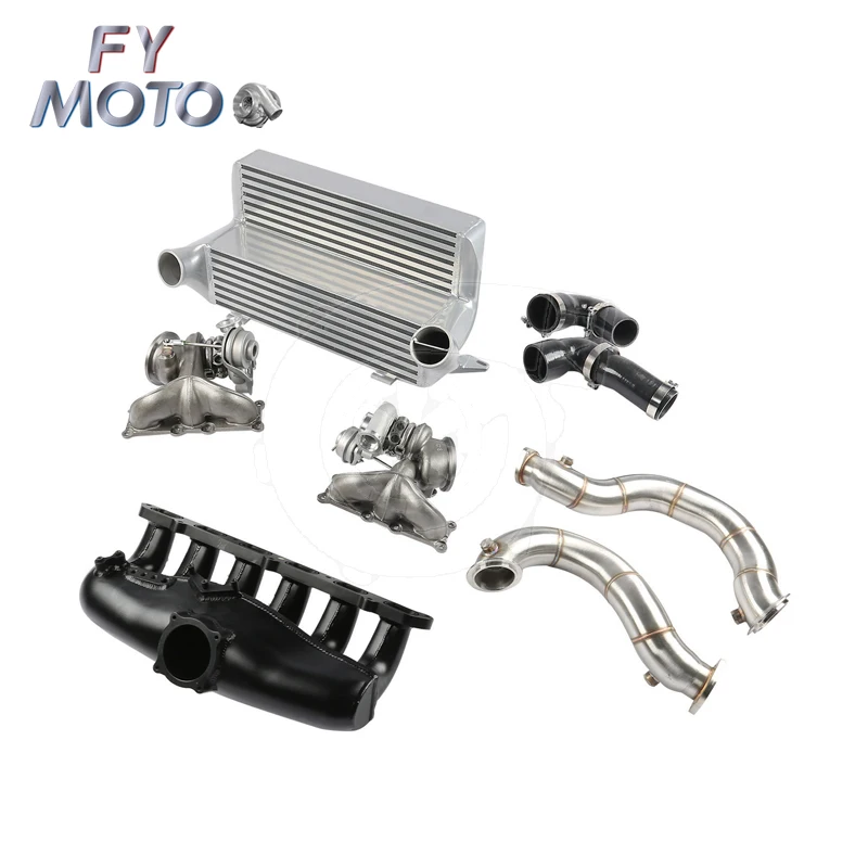 Exhaust Downpipe+intercooler+turbocharger+intake Manifold+inlet Hose