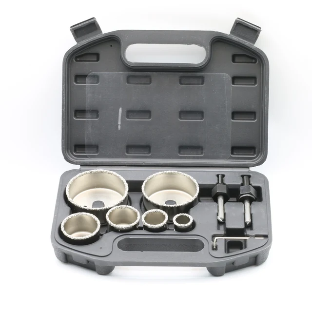 Naili 9pcs 33-83mm Drywall Ceramic Tile Cutting Opener Yg8 Carbide Coated Hole Saw Set