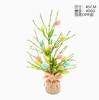 Arbre à œufs de Pâques floqué