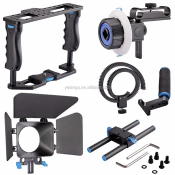 YELANGU Handheld DSLR Video Camera Cage Kit C200 Professional Filming Equipment Sunshade Box detail image