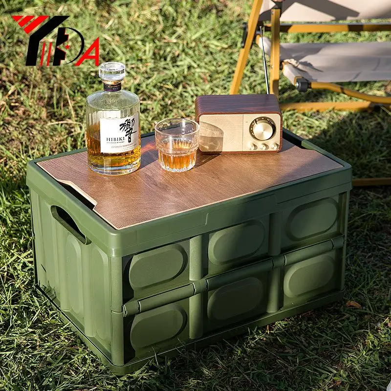 Handheld Folding Storage Box Outdoor Camping Picnic Basket, Car Trunk, Toy and Snack Storage Plastic Mold
