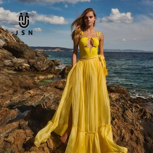 JSN  2026 V Neck One Piece Swimsuit and Skirt Swimwear Women Push up Bodysuit Monokini High Leg Swim Suit Bathing Suit Beachwear