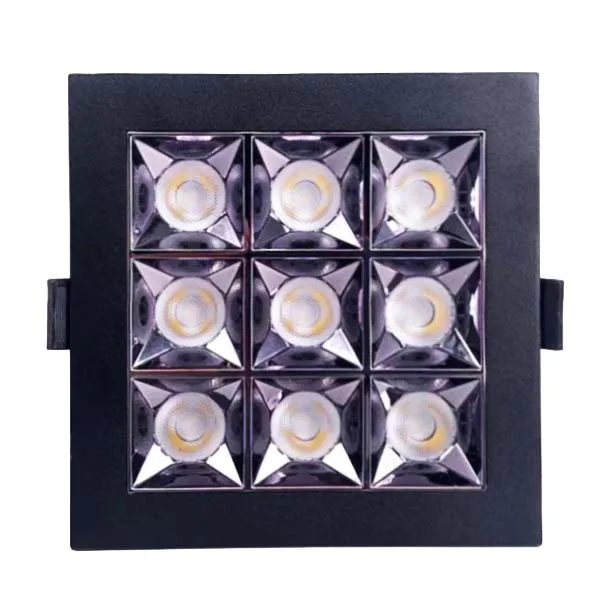 ETL LED Nuggets Recessed Downlight 9 Cells Architectural Cluster Downlight Intertek Laser Blade Inout Recessed Light