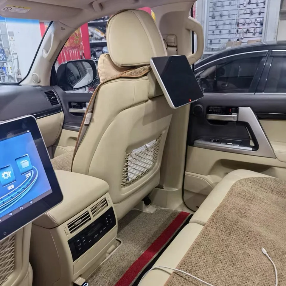 Android 10 Headrest TV Screen Car DVD Player for Toyota Land Cruiser PRADO for Lexus LX570 Dedicated Bracket Rear Monitor