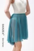 Cold jade narrow waist dress