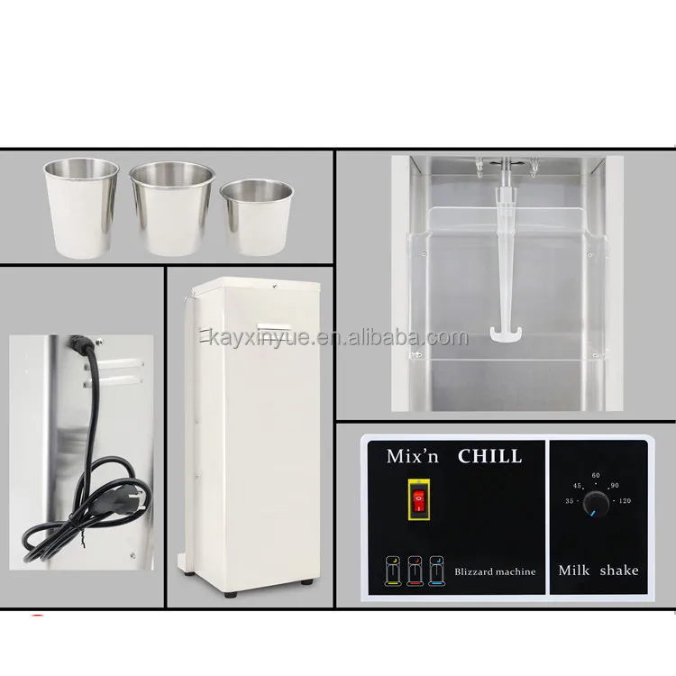 INTSUPERMAI Mcflurry Soft Ice Cream Blender Electric Maker Machine