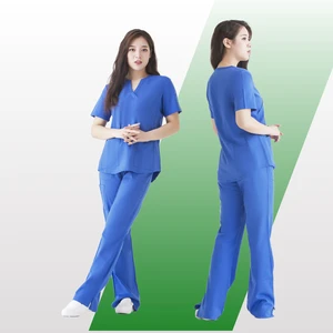 New Style Medical Scrubs Sets for Women Nurse and Housekeeping Uniforms Polyester Cotton Hospital Uniforms