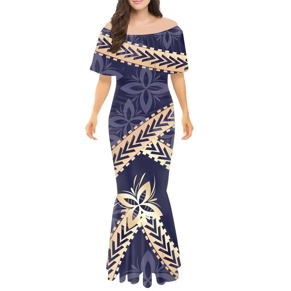 Polynesian Clothing - Traditional Samoan Tapa Print Designs