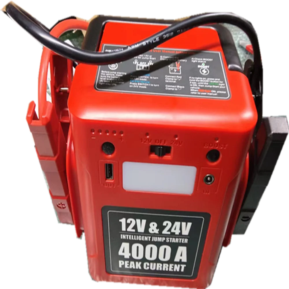 4000A 12V24Vカーバッテリー充電器56000mAh大型トラック用ジャンプ