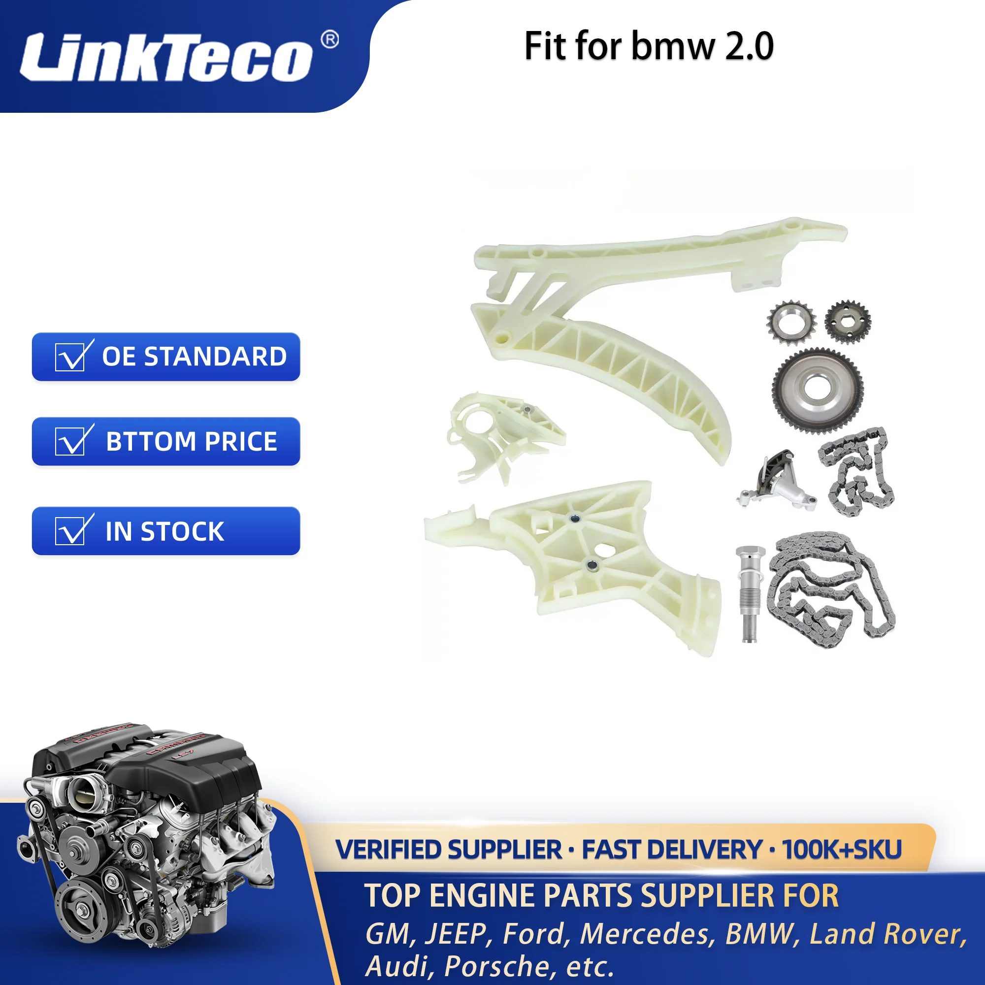 Timing Chain Kit Oil Pump Guide and bmw Timing Chain Kit for BMW X1 X3 X4 X5 Z4 328 428 528 N20 N26 2.0L 11317592877 2011-2017
